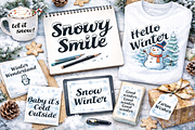 Snowy Smile – Playful Winter Script, a Script Font by cocodesign (Thumbnail 5 of 7)