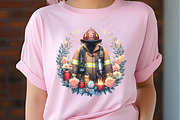 Firefighter Watercolor Cliparts, an Illustration by RobertsArt (Thumbnail 7 of 7)
