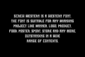 Screw Western Tropical & Retro Font