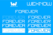 Forever Font, a Sans Serif Font by weknow (Thumbnail 7 of 9)