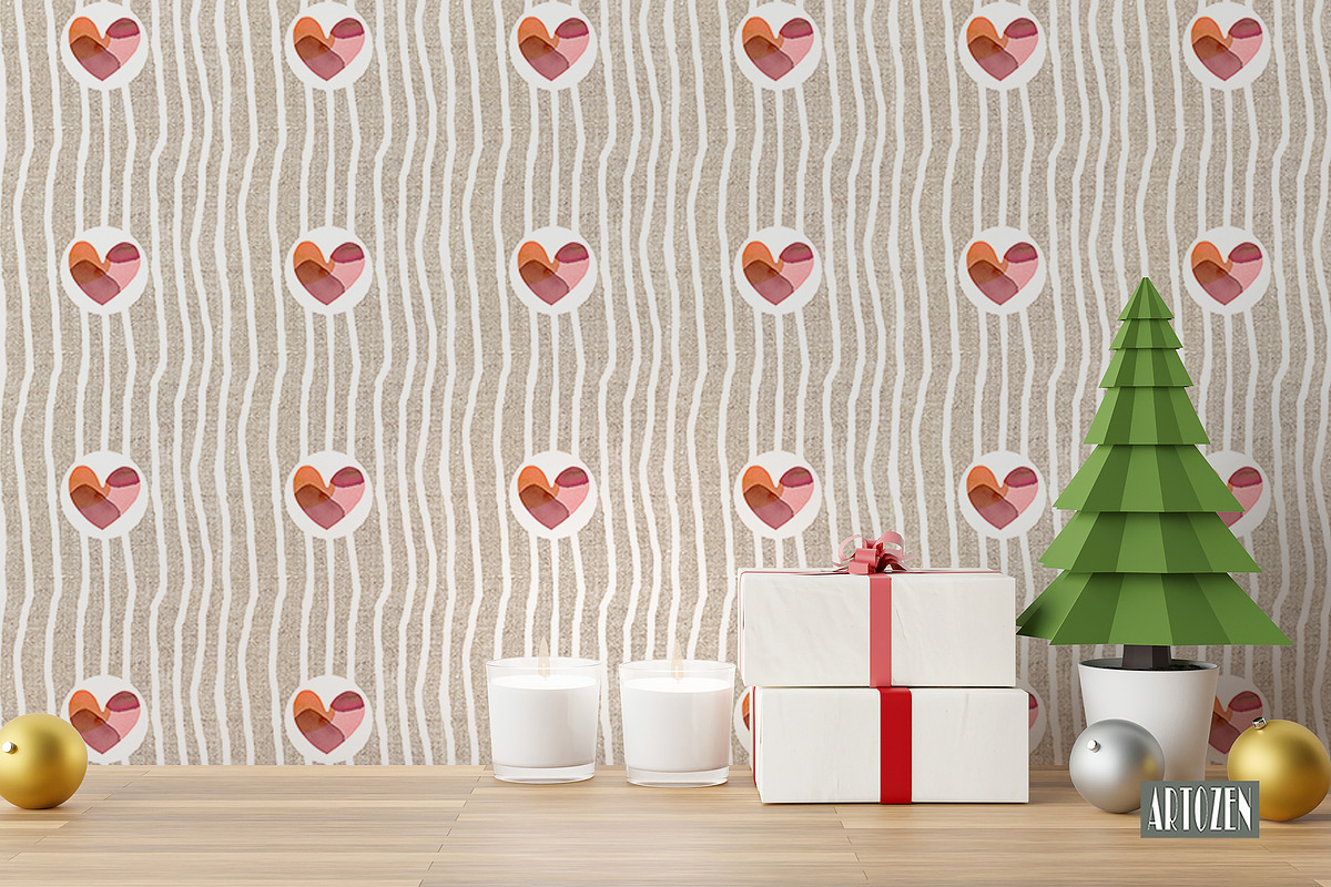 Heart Abstract Seamless Patterns C, a Pattern Graphic by ARTOZEN DIGITAL (Photo 22 of 22)