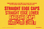 Punks in Angst - A Hardcore Font, a Sans Serif Font by Komet & Flicker (Thumbnail 14 of 15)