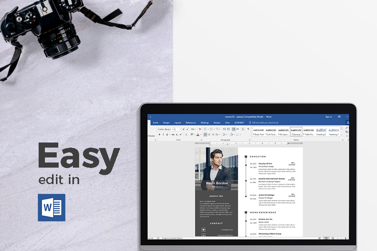 Creative Resume & CoverLetter, a Resume Template by Hito Graphic (Photo 6 of 8)