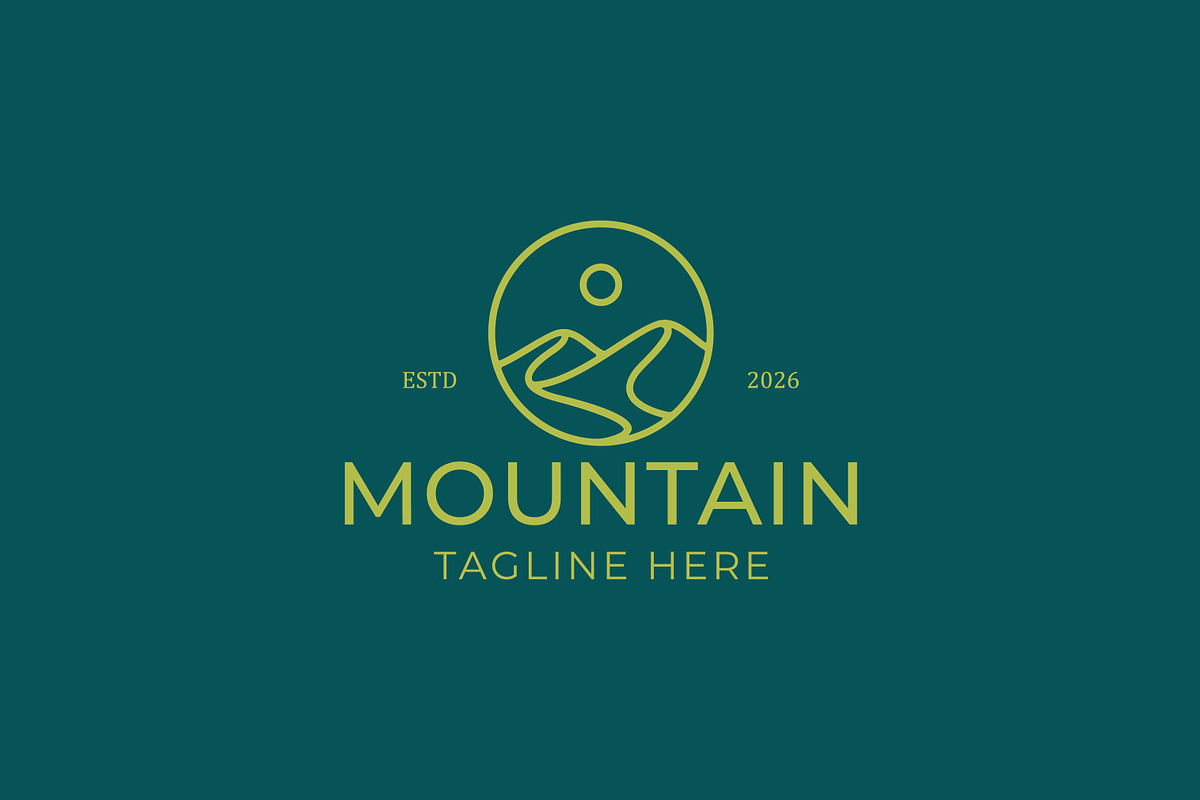 Mountain Journey Logo Badge Nature, a Branding & Logo Template by Signatoro (Photo 1 of 3)