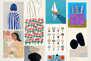 CONTEMPORARY ART PRINTS - 200 Bundle, a Background Graphic by Tomasz Ganclerz (Thumbnail 7 of 14)