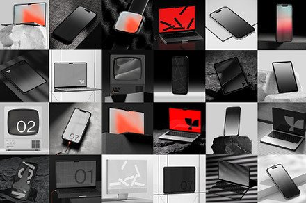 Tech Mockup Collection, an iPhone Mockup by Orbyt Studio