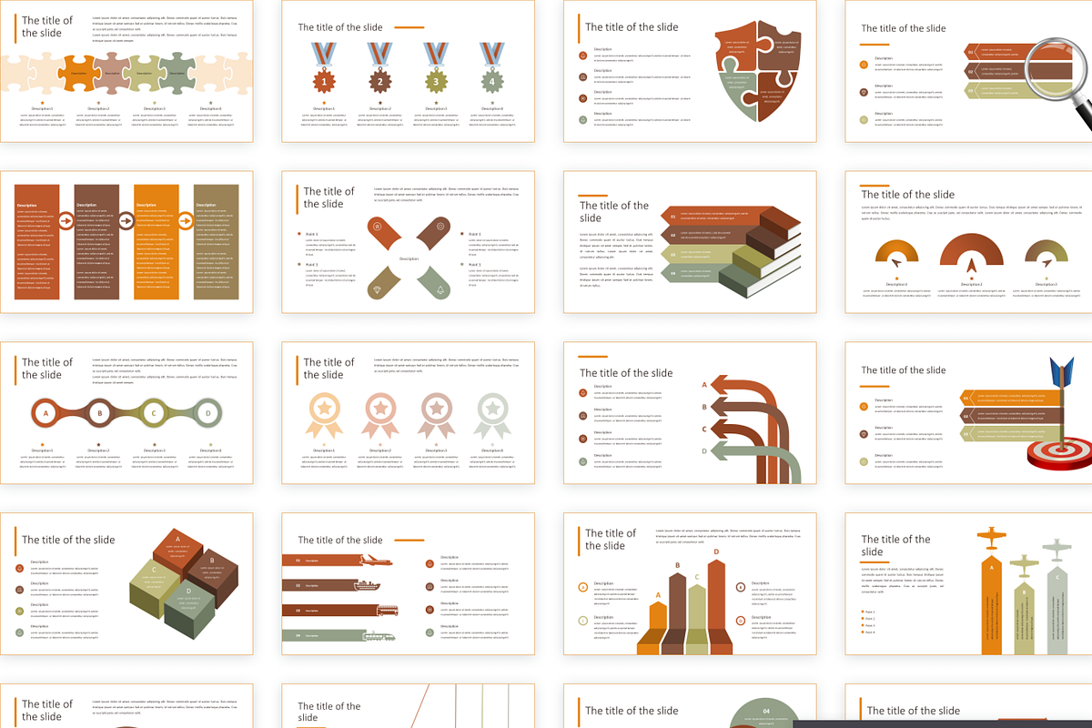 Peach presentation template, a Presentation Template by KaluginaWEB (Photo 11 of 12)