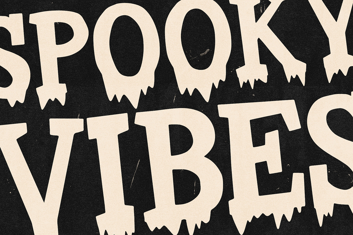 Monster Night Halloween Display, a Handwritten Font by supfonts (Photo 6 of 9)