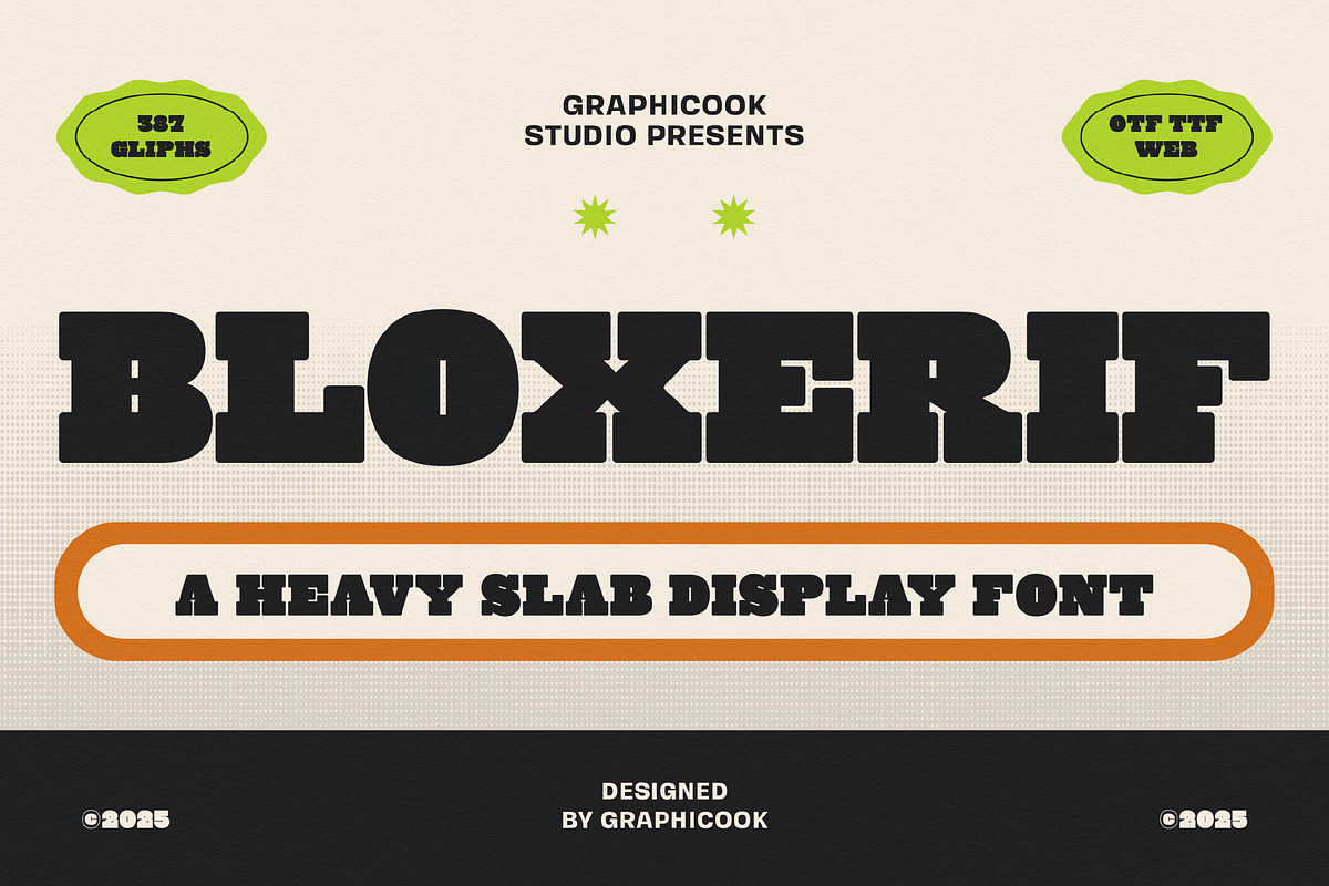 Bloxerif, a Serif Font by graphicook (Photo 1 of 10)