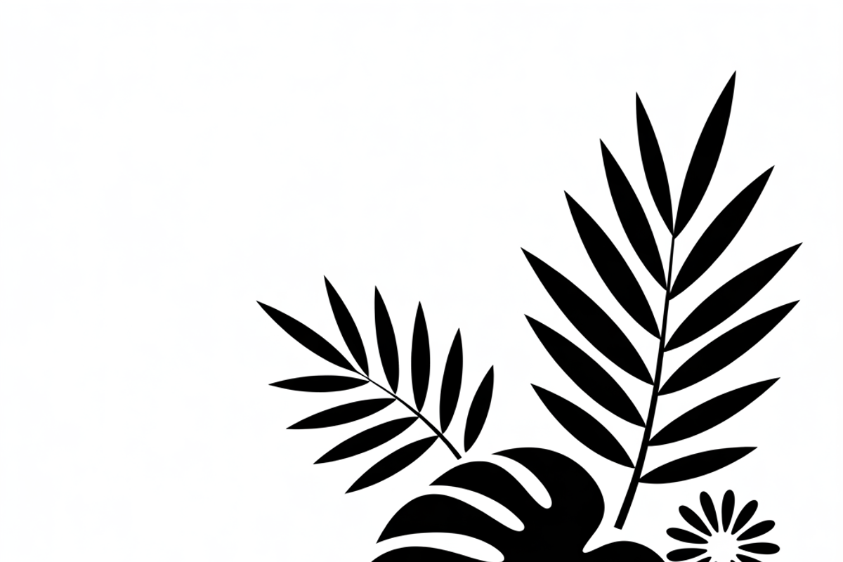 collection tropical leaf silhouette, an Illustration by Amazin_art (Photo 19 of 21)