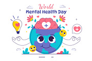 11 Mental Health Day Illustration, a Healthcare Illustration by denayunebgt (Thumbnail 4 of 5)