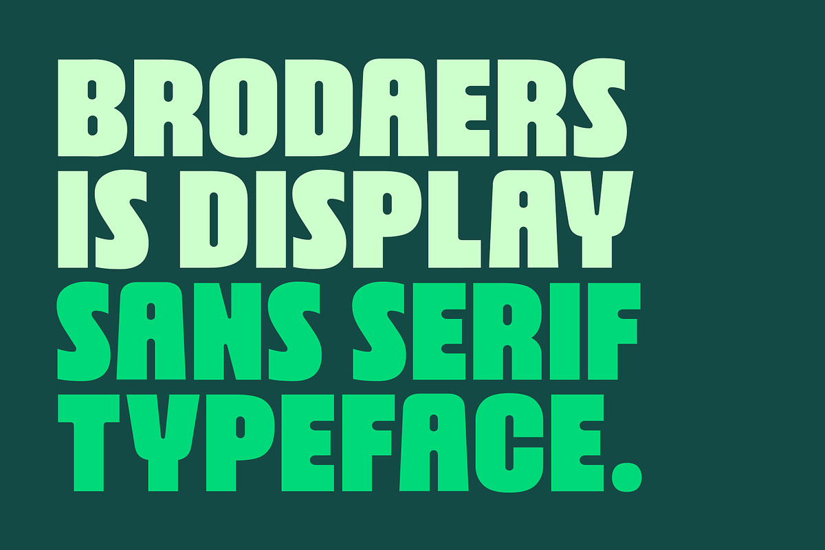 Brodaers Font, a Sans Serif Font by trustha (Photo 10 of 15)