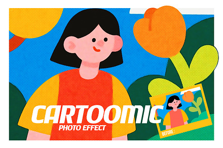 Cartoomic Photoshop Effect, a Layer Style Add-On by iHemalaya