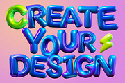 Inflatable alphabet, a Decorative Illustration by Chaka_32 (Thumbnail 2 of 5)
