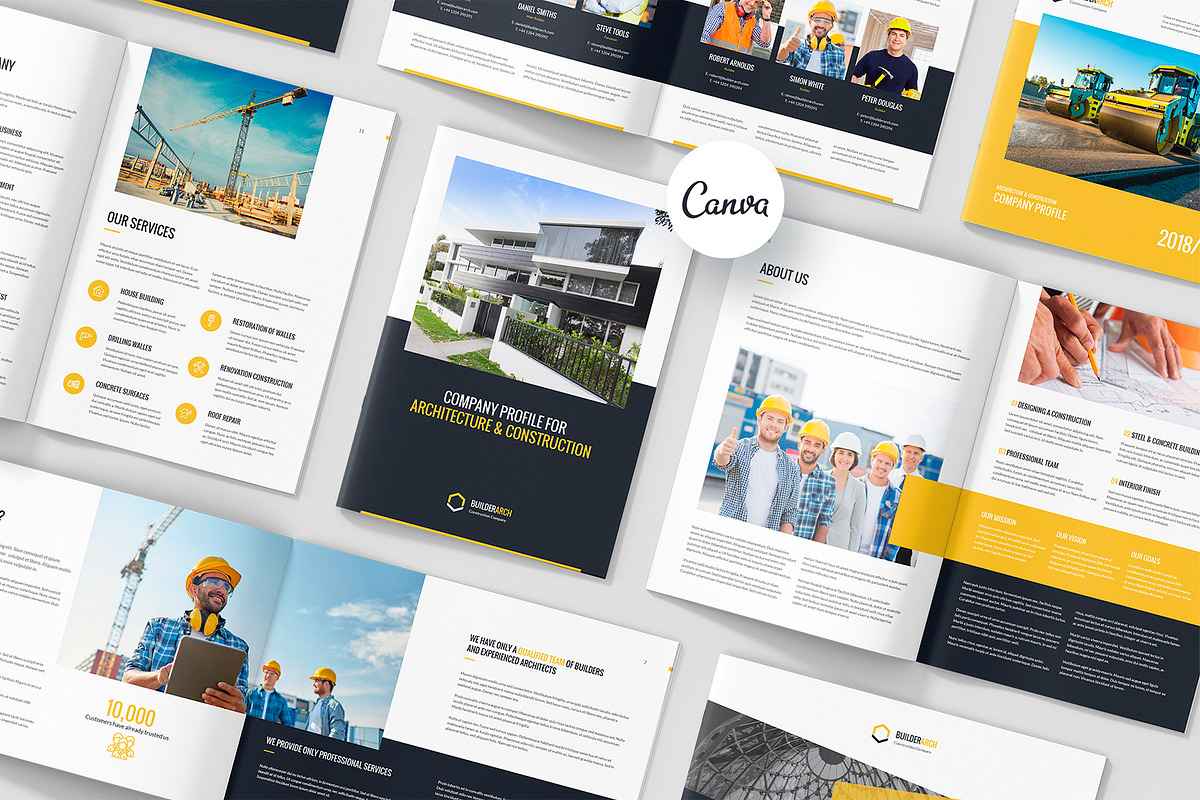 Builder Construction Company Profile, a Brochure Template by artbart (Photo 1 of 7)