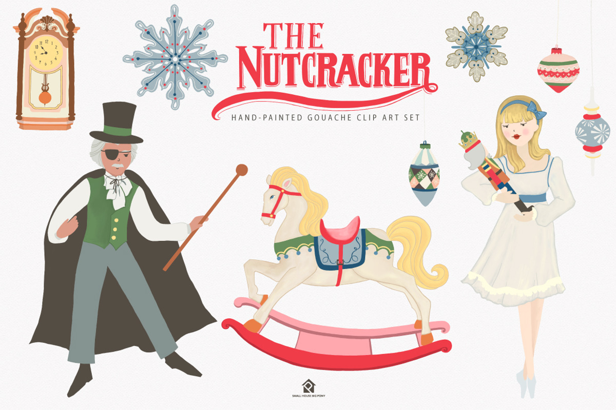 The Nutcracker Ballet Clip Art Set, a Graphic by SmallHouseBigPony (Photo 3 of 7)
