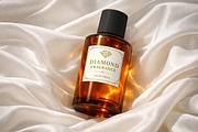 Perfume Bottle In Silk Mockup, a Packaging Mockup by Designer Dude (Thumbnail 1 of 2)