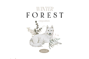 Autumn and Winter FOREST -watercolor, a Seasonal Illustration by Youksy (Thumbnail 8 of 29)