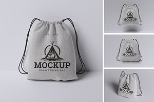 Drawstring Mockup, a Packaging Mockup by HanaSaka_Studio