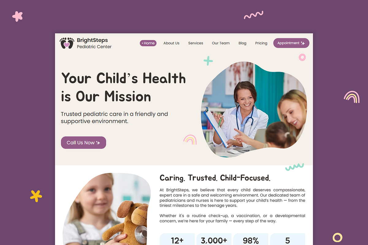 Kids Clinic - Wix Studio Website, a Wix Template by Kitteeh (Photo 3 of 11)