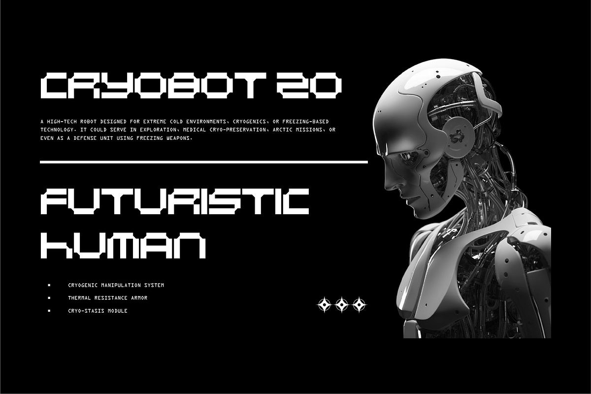 Exonyx - Futuristic Display Font, a Sans Serif Font by Typeagle (Photo 5 of 7)