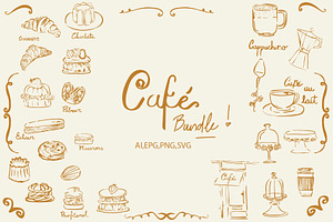 French Coffee Shop Clipart