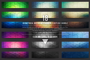 Geometrical Vector Web Banners