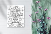 Coloring Pages Inspirational quotes, an Illustration by ChristinaDesigns (Thumbnail 2 of 7)