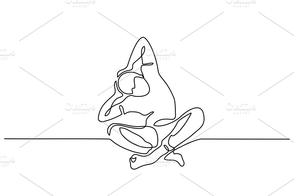 Man make exercises One line drawing, an Object Graphic by Valenty