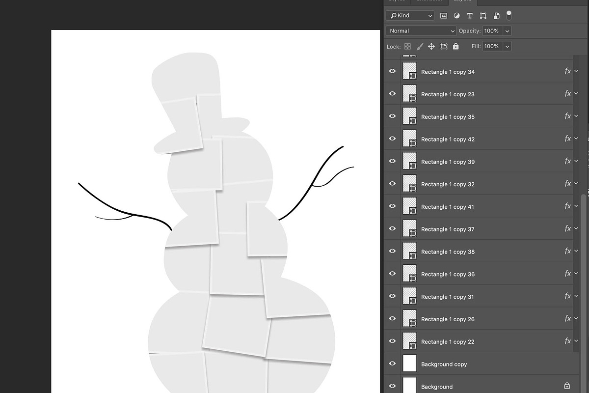 Christmas snowman photo collage, a Stationery Template by AIW SOLUTIONS