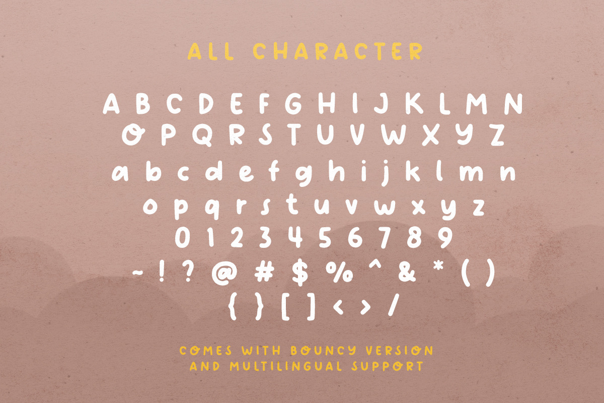 Wonder Kids - Bouncy Sans + BONUS, a Sans Serif Font by Bale Type (Photo 9 of 9)