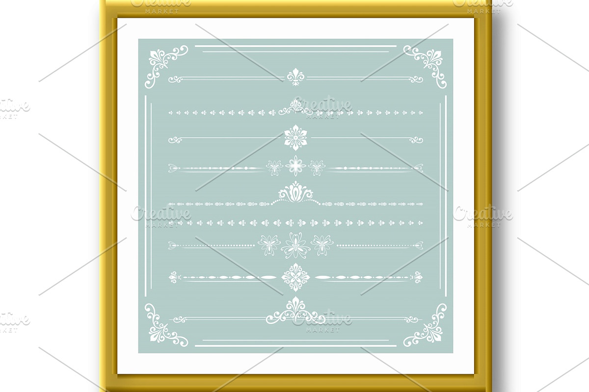 Vintage Big Set of Horizonyal Vector, a Decorative Illustration by FineArtStudio (Photo 2 of 3)
