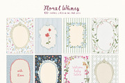 Whimsical Cottagecore Floral Frames, a Background Graphic by whiteheartdesign (Thumbnail 7 of 19)