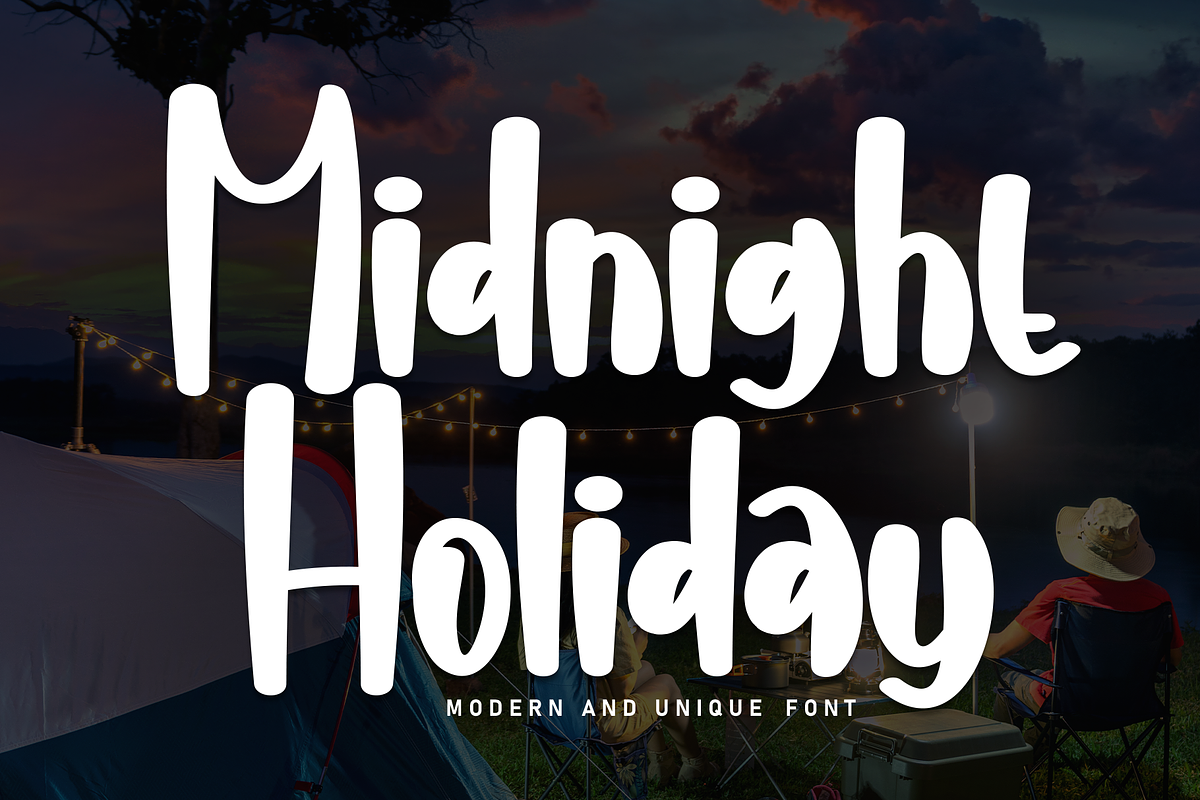 Midnight Holliday | Script Font, a Script Font by Scratchones (Photo 1 of 8)