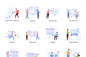 Flat Website Illustrations