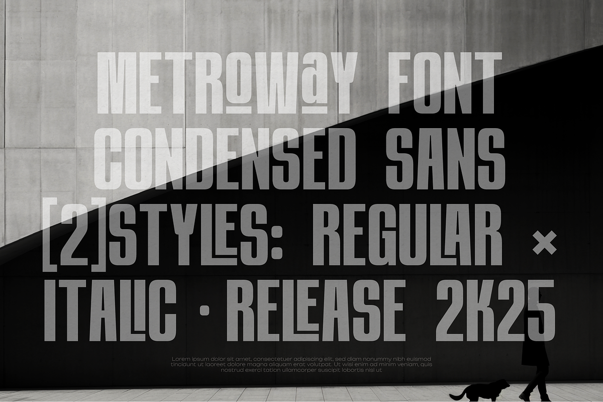 Metroway | Bold Condensed Sans, a Sans Serif Font by Denustudios (Photo 4 of 12)