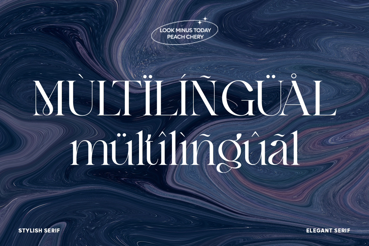 Peach Chery | Display Serif Font, a Serif Font by LOOK MINUS TODAY (Photo 12 of 12)