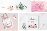 RedPink Garden Flower Graphic Set, an Illustration by May • SHO (Thumbnail 4 of 9)