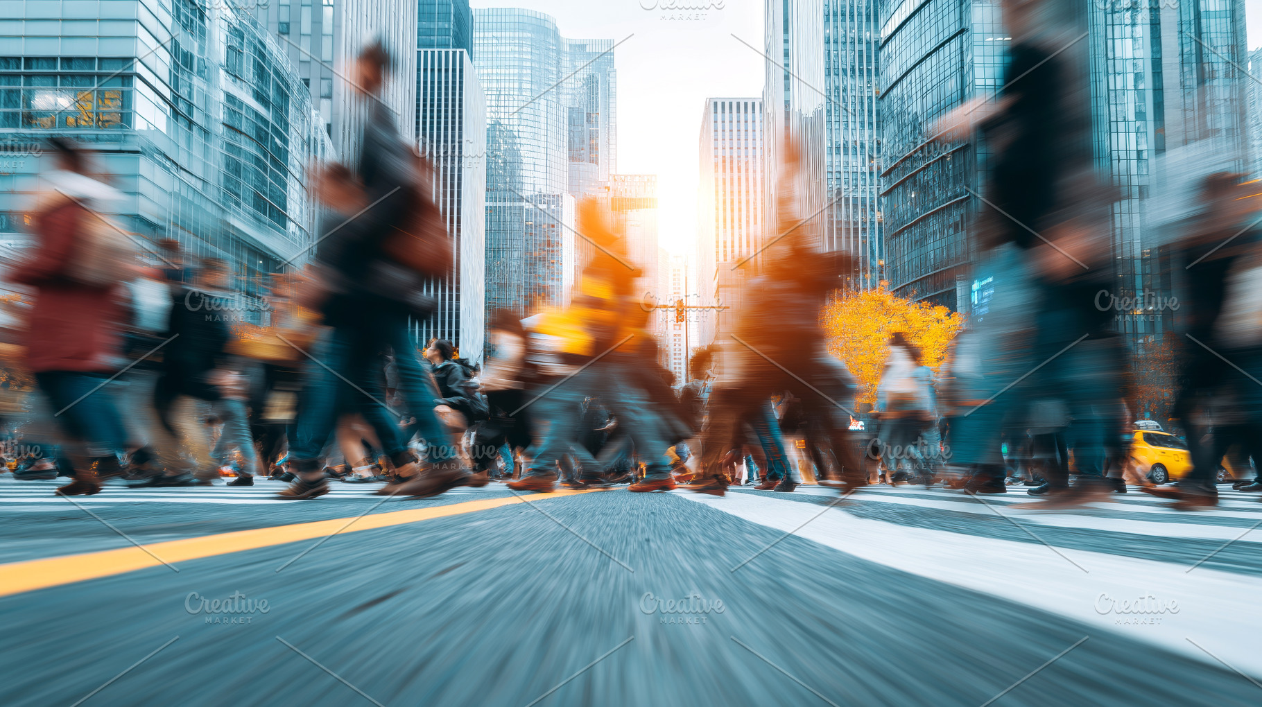 Urban Commuters: Fast-Paced City Life and the Blur of Modern Urban Transportati, a Transportation Photo by Ocean Digital Art
