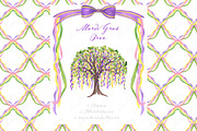 Mardi Gras Tree Clipart DIY, a Graphic by LABFcreations (Thumbnail 1 of 4)