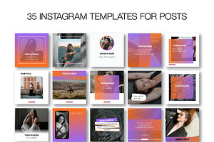 Gradient Instagram CANVA TemplateN21