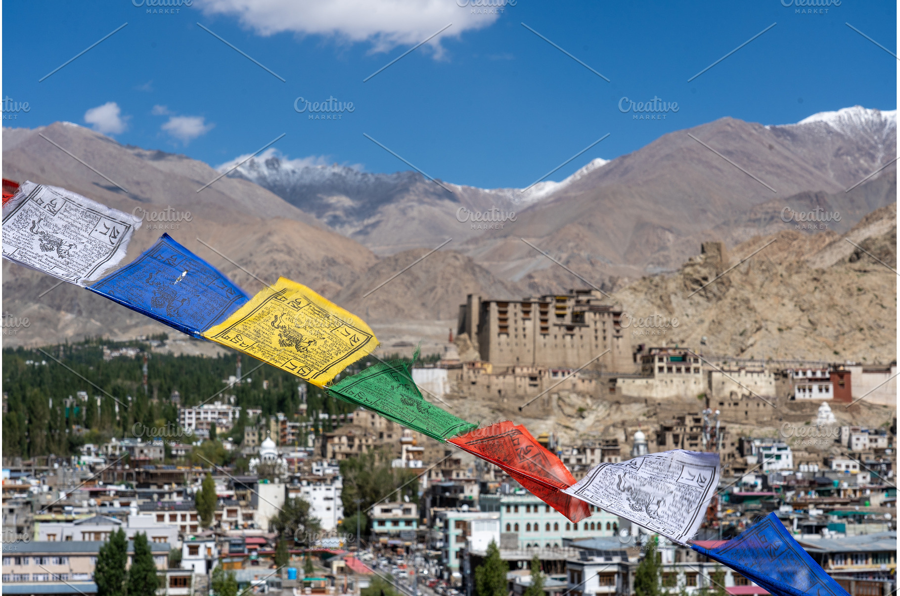 View of Leh City in Ladakh, India, an Architecture Photo by oliverfoerstner