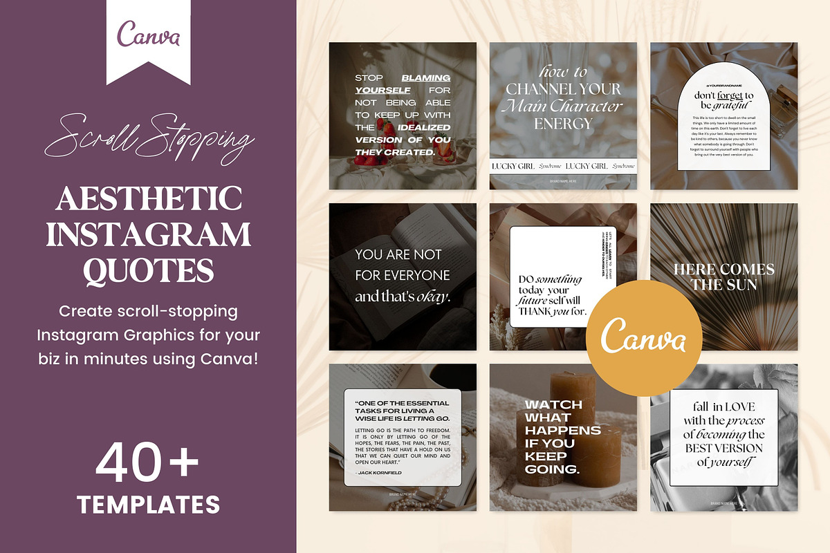 Aesthetic Instagram Quotes Canva, a Social Media Template by Fallon Gerst (Photo 1 of 10)