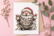 Whimsical Quirky Santa Clipart, a Seasonal Illustration by Canvas Craft (Thumbnail 10 of 10)