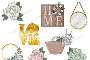 Home Sweet Home Clipart, an Object Illustration by GlamArtZhanna (Thumbnail 3 of 3)