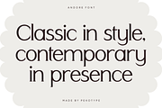 Andore - Elegant Modern Serif Font, a Serif Font by Pekotype (Thumbnail 2 of 15)