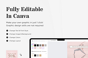 Yoga Instagram Canva Template Buri, a Social Media Template by VeliusCreativeStudio (Thumbnail 2 of 9)