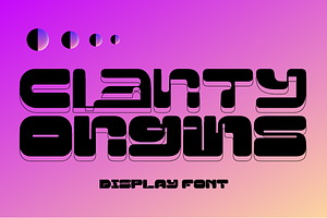 Clarity Origins - Futuristic Font