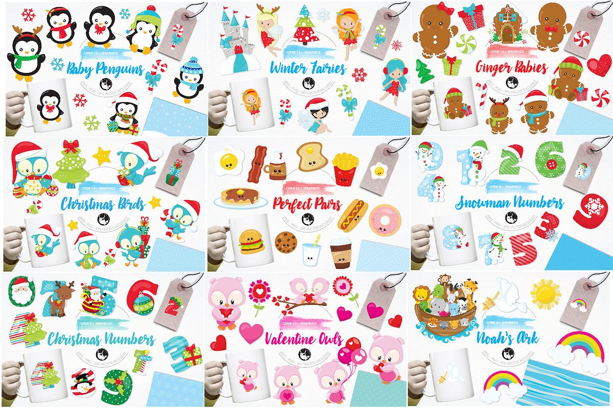 4000 in 1 - GRAPHIC GIANT BUNDLE, an Illustration by PrettyBundles (Photo 16 of 22)