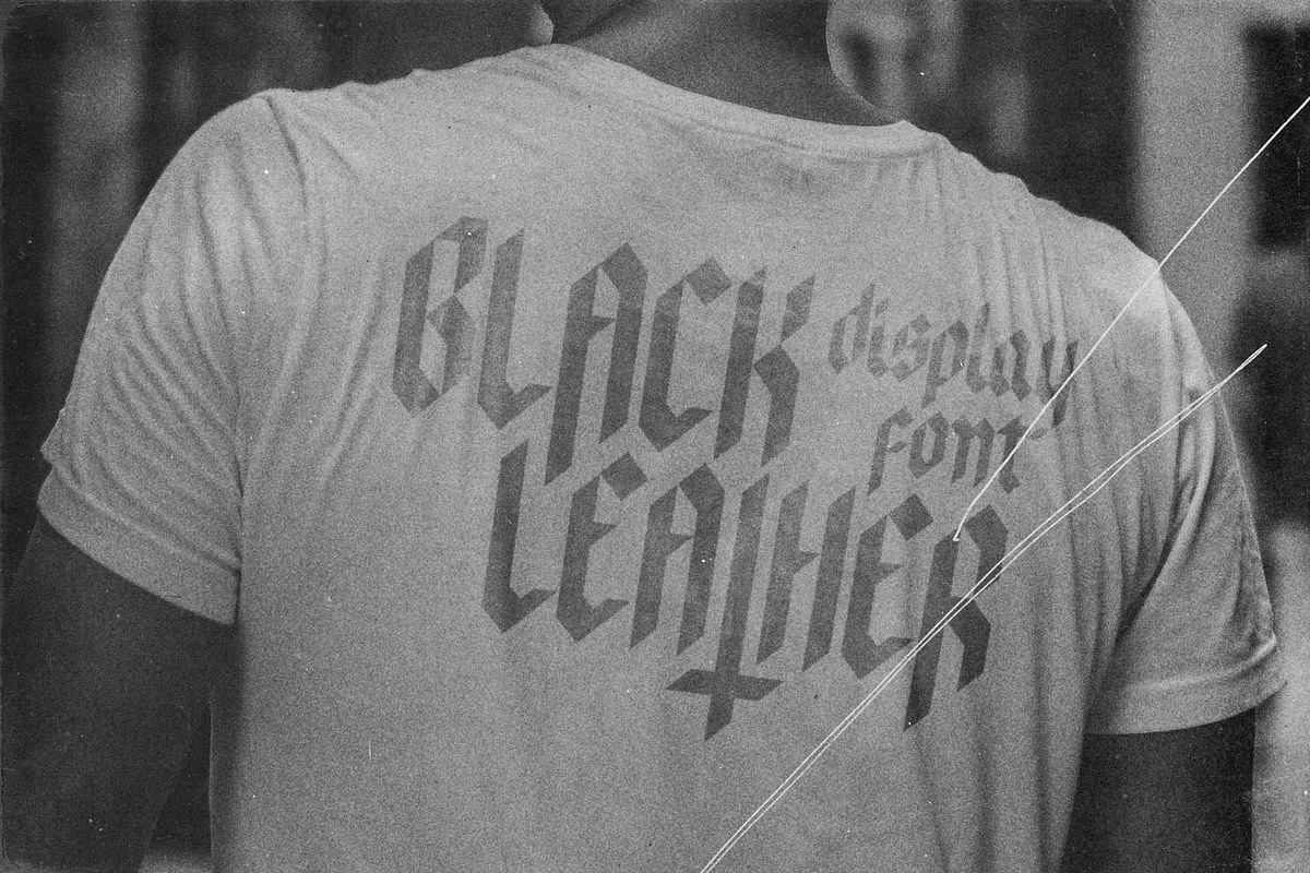 Blackleather – Display Typeface, a Blackletter Font by Clint English (Photo 6 of 6)
